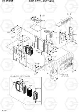 6220 SIDE COWL ASSY (LH) R210W9AMH, Hyundai