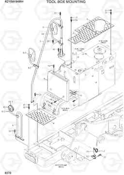 6270 TOOL BOX MOUNTING R210W9AMH, Hyundai