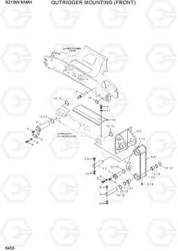 6450 OUTRIGGER MOUNTING (FRONT) R210W9AMH, Hyundai