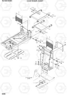 6480 CAB RISER ASSY R210W9AMH, Hyundai