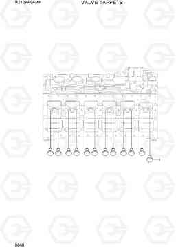 9060 VALVE TAPPET R210W9AMH, Hyundai