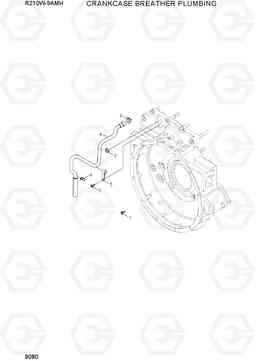 9080 CRANKCASE BREATHER PLUMBING R210W9AMH, Hyundai