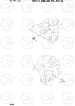 9130 ENGINE GROUND MOUNTING R210W9AMH, Hyundai