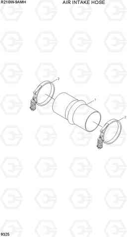 9325 AIR INTAKE HOSE R210W9AMH, Hyundai