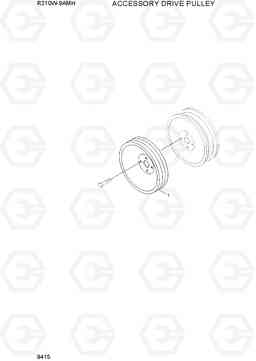 9415 ACCESSORY DRIVE PULLEY R210W9AMH, Hyundai