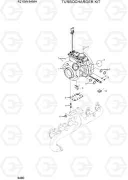 9480 TURBOCHARGER KIT R210W9AMH, Hyundai