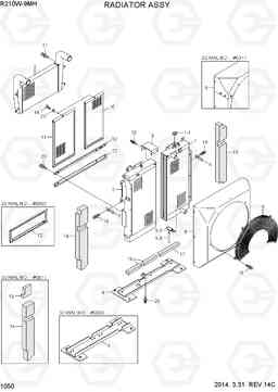 1050 RADIATOR ASSY R210W9-MH, Hyundai