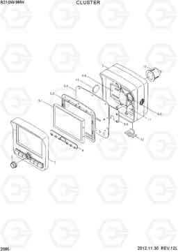 2085 CLUSTER R210W9-MH, Hyundai