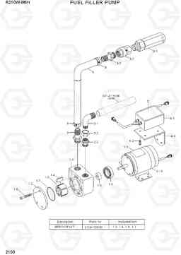 2100 FUEL FILLER PUMP R210W9-MH, Hyundai