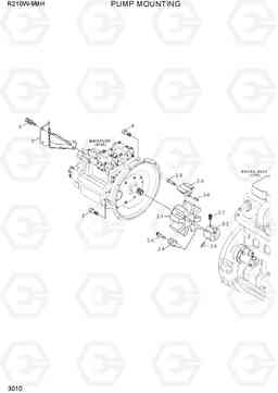 3010 PUMP MOUNTING R210W9-MH, Hyundai