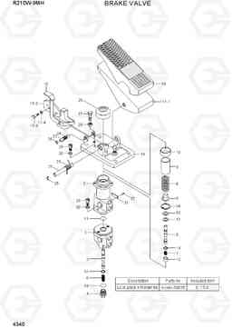 4340 BRAKE VALVE R210W9-MH, Hyundai