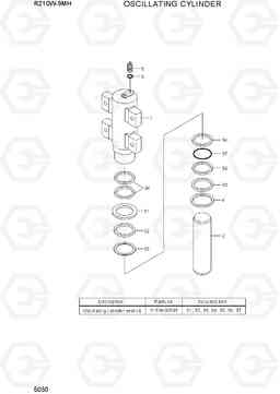 5030 OSCILLATING CYLINDER R210W9-MH, Hyundai