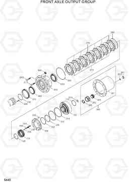 5440 FRONT AXLE OUTPUT GROUP R210W9-MH, Hyundai