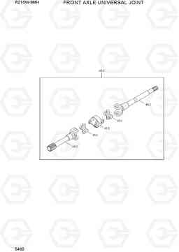 5460 FRONT AXLE UNIVERSAL JOINT R210W9-MH, Hyundai