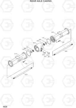 5520 REAR AXLE CASING R210W9-MH, Hyundai