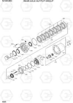 5540 REAR AXLE OUTPUT GROUP R210W9-MH, Hyundai