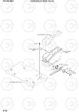 6120 CONSOLE BOX 2(LH) R210W9-MH, Hyundai