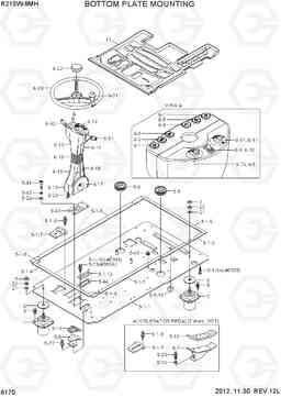 6170 BOTTOM PLATE MOUNTING R210W9-MH, Hyundai