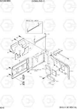 6210 COWLING 2 R210W9-MH, Hyundai