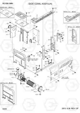 6220 SIDE COWL ASSY(LH) R210W9-MH, Hyundai