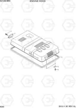 6250 ENGINE HOOD R210W9-MH, Hyundai