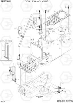 6270 TOOL BOX MOUNTING R210W9-MH, Hyundai