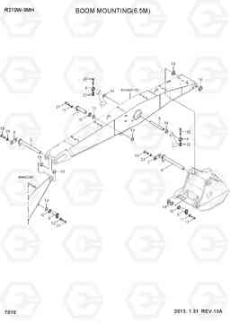 7010 BOOM MOUNTING(6.5M) R210W9-MH, Hyundai