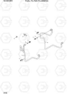 9150 FUEL FILTER PLUMBING R210W9-MH, Hyundai