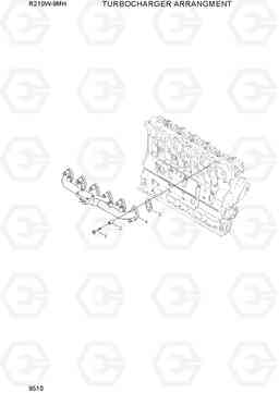 9510 TURBOCHARGER ARRANGEMENT R210W9-MH, Hyundai