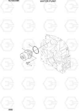 9580 WATER PUMP R210W9-MH, Hyundai