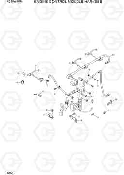 9600 ENGINE CONTROL MODULE HARNESS R210W9-MH, Hyundai