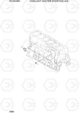 A080 COOLANT HEATER STARTING AID R210W9-MH, Hyundai