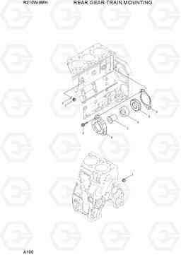 A100 REAR GEAR TRAIN MOUNTING R210W9-MH, Hyundai