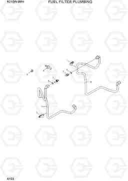 A150 FUEL FILTER PLUMBING R210W9-MH, Hyundai