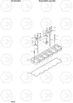 A440 ROCKER LEVER R210W9-MH, Hyundai
