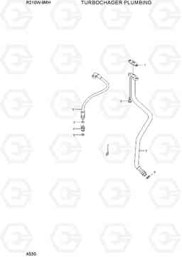 A530 TURBOCHARGER PLUMBING R210W9-MH, Hyundai