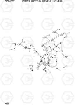 A600 ENGINE CONTROL MODULE HARNESS R210W9-MH, Hyundai