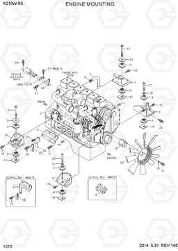 1010 ENGINE MOUNTING R210W-9S, Hyundai