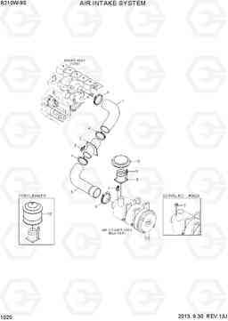 1020 AIR INTAKE SYSTEM R210W-9S, Hyundai