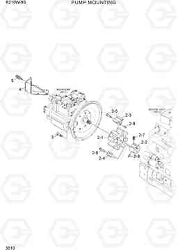 3010 PUMP MOUNTING R210W-9S, Hyundai