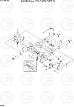 3565 QUICK CLAMP(CLOSED TYPE 1, -#0393) R210W-9S, Hyundai