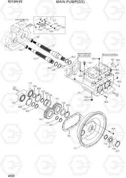 4020 MAIN PUMP(2/2) R210W-9S, Hyundai