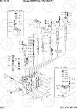 4070 MAIN CONTROL VALVE(3/5) R210W-9S, Hyundai