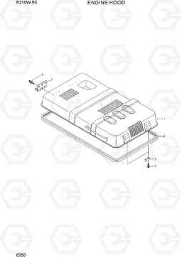 6250 ENGINE HOOD R210W-9S, Hyundai