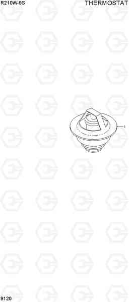 9120 THERMOSTAT R210W-9S, Hyundai