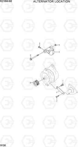 9130 ALTERNATOR LOCATION R210W-9S, Hyundai