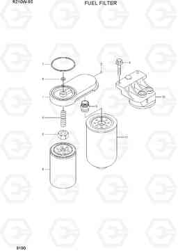 9190 FUEL FILTER R210W-9S, Hyundai