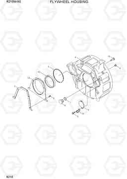 9210 FLYWHEEL HOUSING R210W-9S, Hyundai