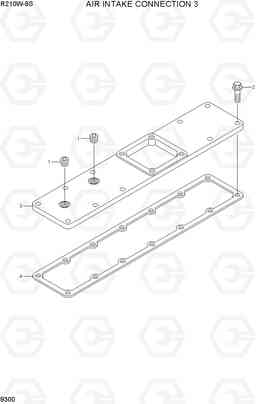 9300 AIR INTAKE CONNECTION 3 R210W-9S, Hyundai