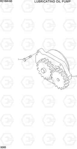 9360 LUBRICATING OIL PUMP R210W-9S, Hyundai